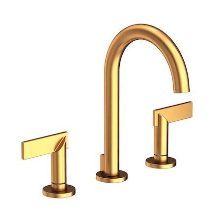Newport Brass Widespread Lavatory Faucet in Satin Gold (Pvd) 2480-24S
